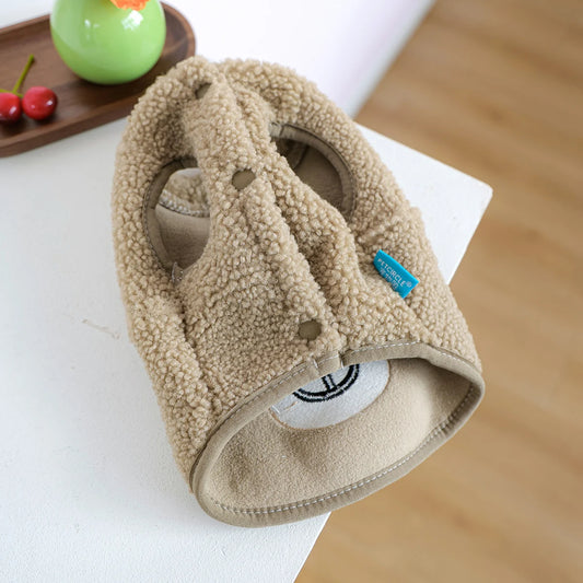 Honden jas – teddy berenlook met zachte fleece stof