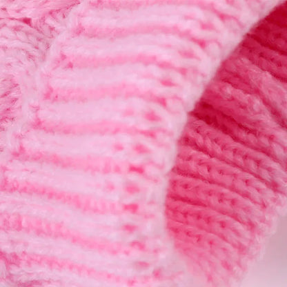 Honden trui – zachte gebreide trui in klassiek kabelpatroon