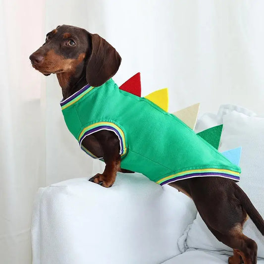 Honden trui – dinosaurus hoodie met vrolijke stekels