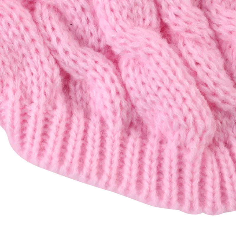 Honden trui – zachte gebreide trui in klassiek kabelpatroon