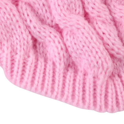 Honden trui – zachte gebreide trui in klassiek kabelpatroon