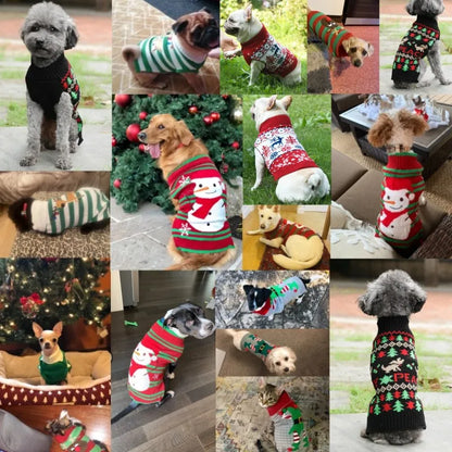 Honden trui – kersttrui met vrolijke winterprints