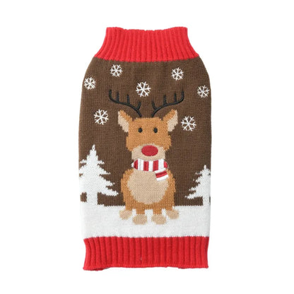 Honden trui – kersttrui met vrolijke winterprints